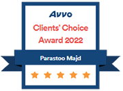 Avvo Client's Choice Award 2022 | Parastoo Majd | 5 stars